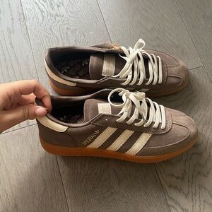 adidas Brown and Cream Sneakers
